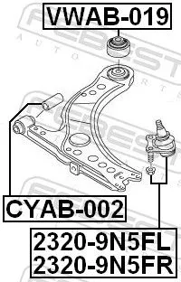 FEBEST Ball Joint (2320-9N5FL)