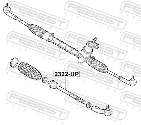 FEBEST Inner Tie Rod (2322-UP)