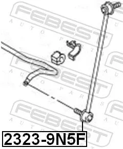 FEBEST Link/Coupling Rod, stabiliser bar (2323-9N5F)