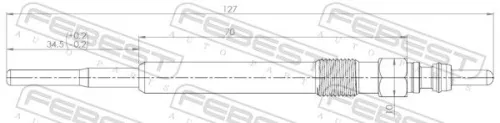 FEBEST Glow Plug (23642-006)