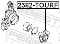 FEBEST Wheel Hub (2382-TOURF)