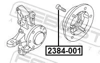 FEBEST Wheel Stud (2384-001)