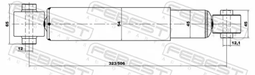 FEBEST Shock Absorber (24650921R)