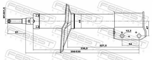 FEBEST Shock Absorber (24666258F)
