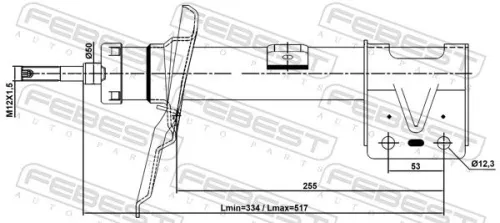 FEBEST Shock Absorber (25110-006FL)