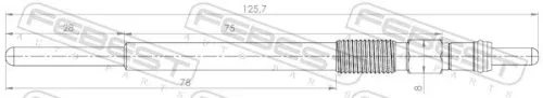 FEBEST Glow Plug (25642-009)
