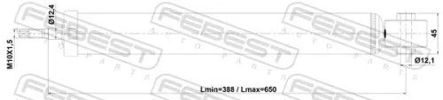 FEBEST Shock Absorber (26110-003R)