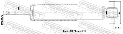 FEBEST Shock Absorber (27110-002R)