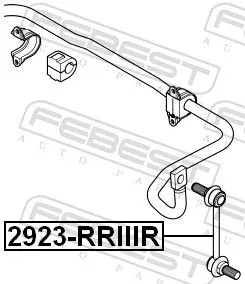 FEBEST Link/Coupling Rod, stabiliser bar (2923-RRIIIR)