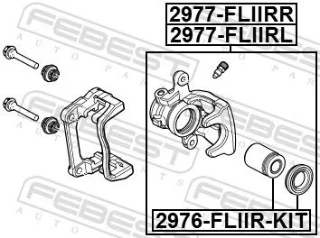 FEBEST Repair Kit, brake caliper (2976-FLIIR-KIT)
