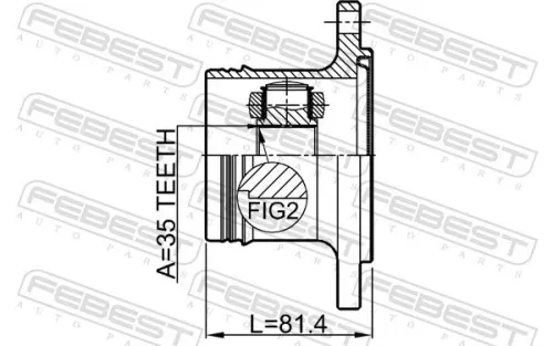 FEBEST Joint Kit, drive shaft (3211-ESCIV)