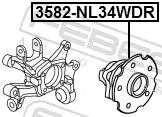 FEBEST Wheel Hub (3582-NL34WDR)