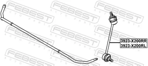 FEBEST Link/Coupling Rod, stabiliser bar (3923-X200RL)