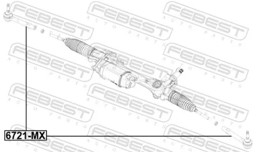 FEBEST Tie Rod End (6721-MX)