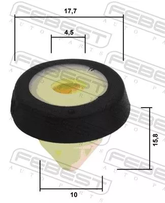 FEBEST Clip, trim/protection strip (88570-164)