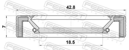 FEBEST Repair Kit, steering gear (95LAY-20420707X)