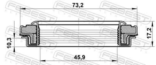 FEBEST Shaft Seal, drive shaft (95RCW-47731017X)