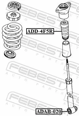 FEBEST Bush, shock absorber (ADAB-020)