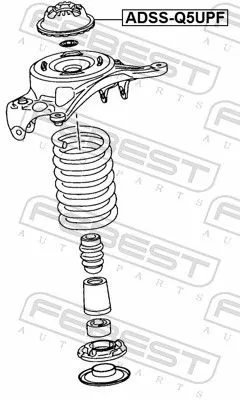 FEBEST Suspension Strut Support Mount (ADSS-Q5UPF)