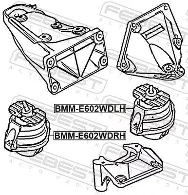 FEBEST Mounting, engine (BMM-E602WDLH)