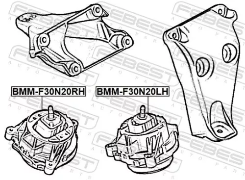 FEBEST Mounting, engine (BMM-F30N20RH)