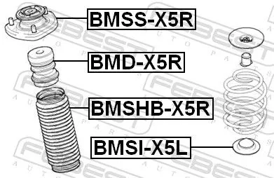 FEBEST Suspension Strut Support Mount (BMSS-X5R)