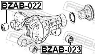FEBEST Mounting, differential (BZAB-023)