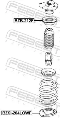 FEBEST Rolling Bearing, suspension strut support mount (BZB-212F)
