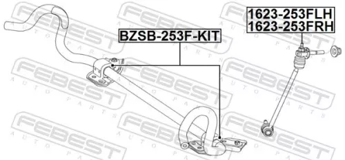 FEBEST Repair Kit, stabiliser bush (BZSB-253F-KIT)