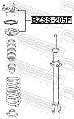 FEBEST Suspension Strut Support Mount (BZSS-205F)