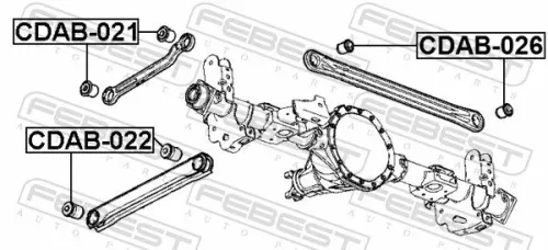 FEBEST Mounting, control/trailing arm (CDAB-021)