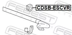 FEBEST Mounting, stabiliser bar (CDSB-ESCVR)