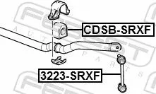 FEBEST Mounting, stabiliser bar (CDSB-SRXF)