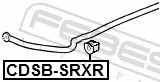 FEBEST Mounting, stabiliser bar (CDSB-SRXR)