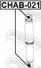 FEBEST Bush, shock absorber (CHAB-021)