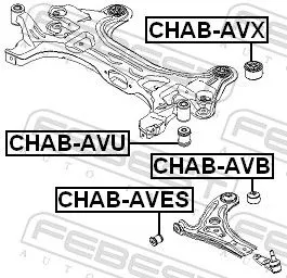 FEBEST Mounting, control/trailing arm (CHAB-AVB)