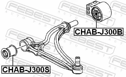 FEBEST Mounting, control/trailing arm (CHAB-J300S)