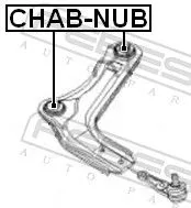 FEBEST Mounting, control/trailing arm (CHAB-NUB)