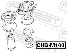 FEBEST Rolling Bearing, suspension strut support mount (CHB-M100)