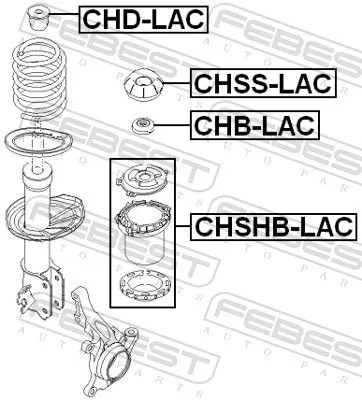 FEBEST Rubber Buffer, suspension (CHD-LAC)