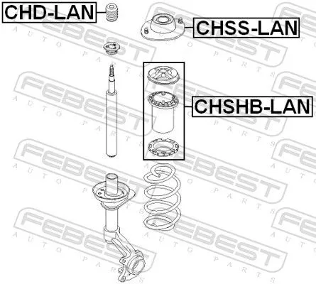 FEBEST Rubber Buffer, suspension (CHD-LAN)
