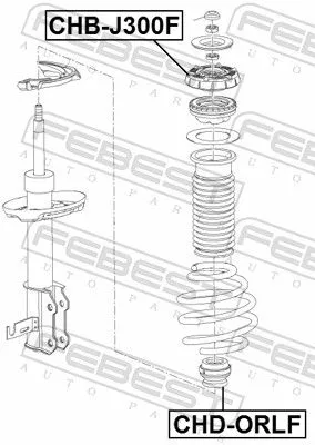 FEBEST Rubber Buffer, suspension (CHD-ORLF)
