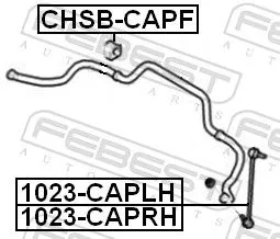 FEBEST Mounting, stabiliser bar (CHSB-CAPF)