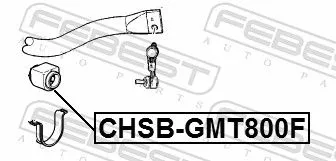 FEBEST Mounting, stabiliser bar (CHSB-GMT800F)