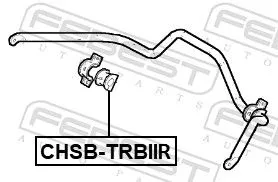 FEBEST Mounting, stabiliser bar (CHSB-TRBIIR)
