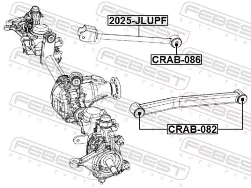 FEBEST Mounting, control/trailing arm (CRAB-082)