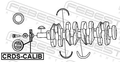 FEBEST Belt Pulley, crankshaft (CRDS-CALIB)