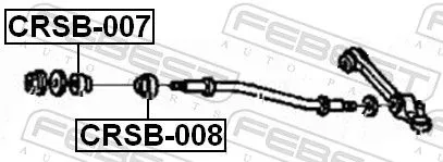 FEBEST Mounting, control/trailing arm (CRSB-008)