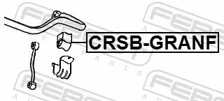 FEBEST Mounting, stabiliser bar (CRSB-GRANF)