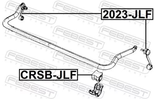 FEBEST Mounting, stabiliser bar (CRSB-JLF)